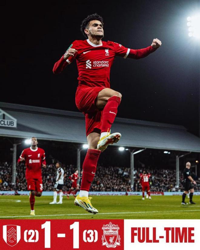 利物浦击败富勒姆，豪取9分领先