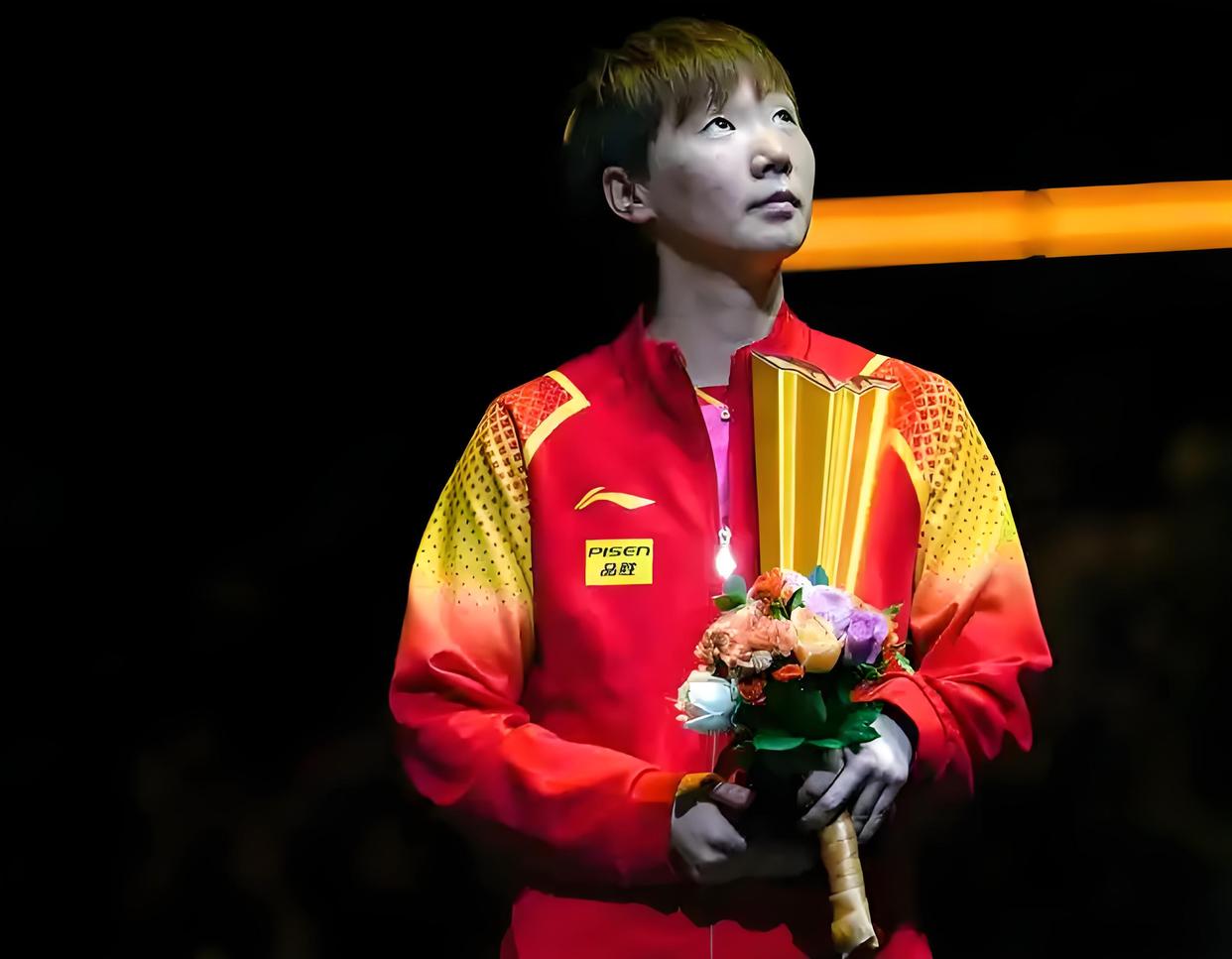 运动员在比赛中态度坚定舍我其谁